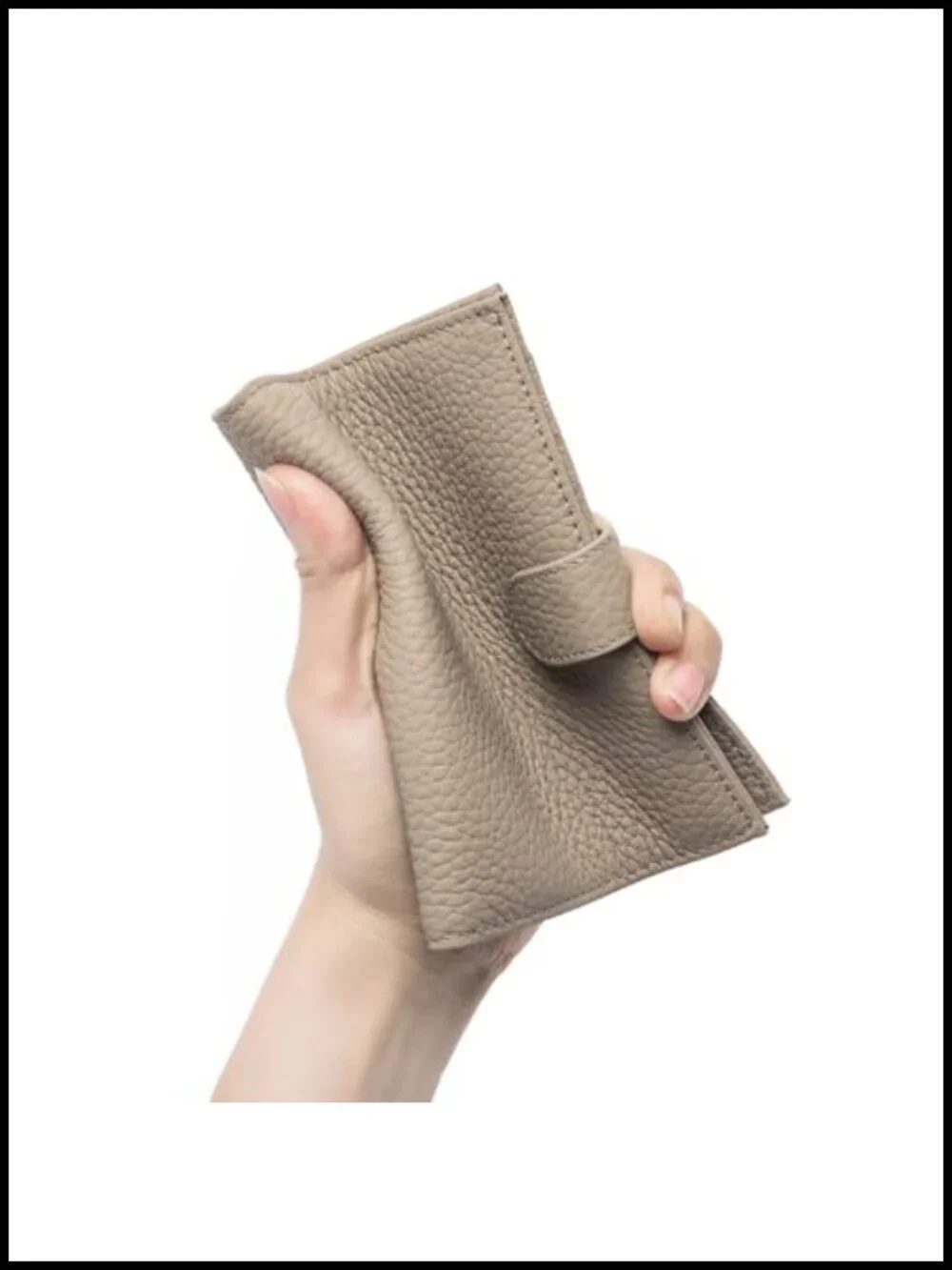 RFID Blocking Leather Passport Holder with Cash & Card Slots, Travel Organizer